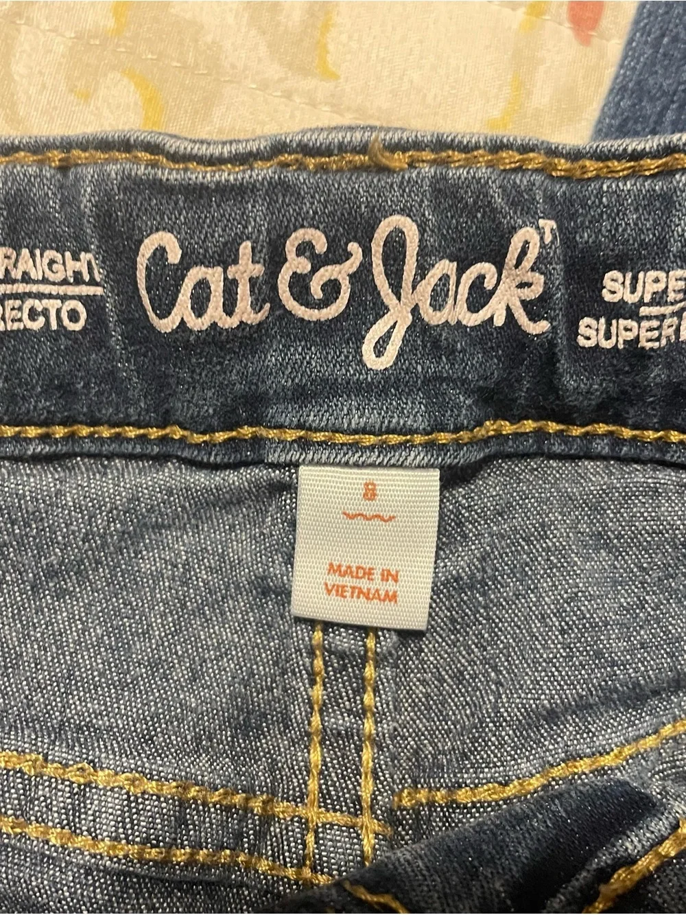 Girl’s size 8, Adjustable waist Jeans, 5 pair bundle